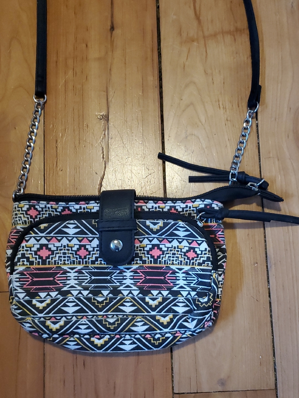 Tribal Print Crossbody Bag